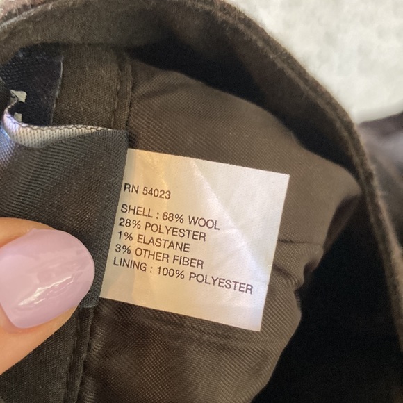 GAP Vintage Wool Blend Grey A Line Midi Skirt Size 0 - Picture 5 of 5